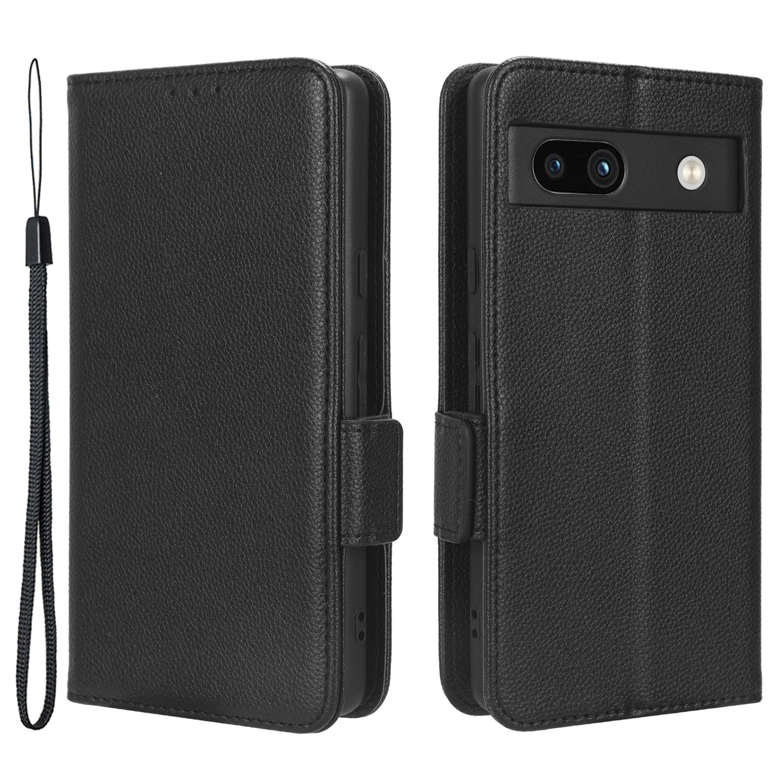Cell Phone Cover For Google Pixel 7a Wallet Stand Litchi Texture PU Leather Anti-fall Flip Phone Case Cell Phone Cover For Google Pixel 7a Wallet Stand Litchi Texture PU Leather Anti-fall Flip Phone Case
